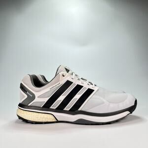 Adidas Adipower Boost Grey Black Golf Shoes Spiked Waterproof Q47028 Mens Sz 12